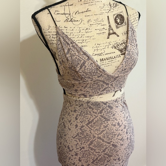 Two-piece Snakeprint Skirt Set - Picture 3 of 7